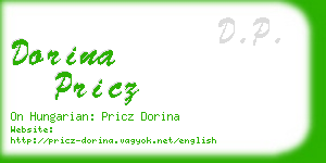 dorina pricz business card